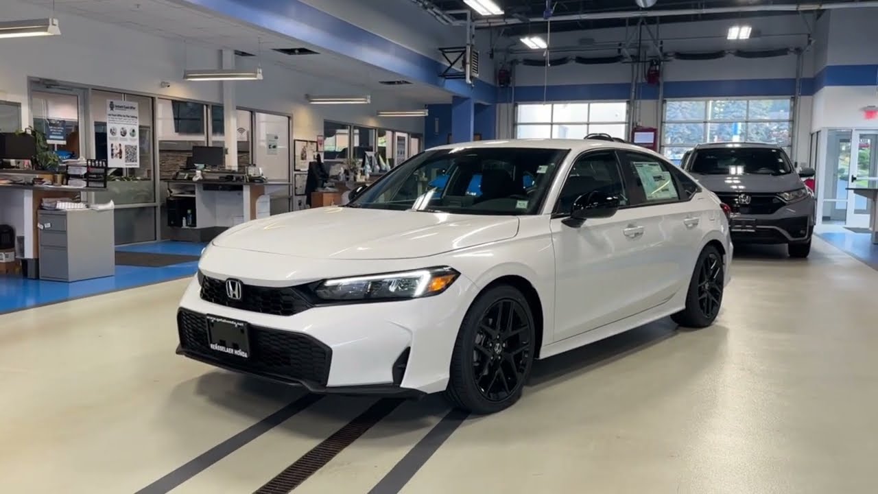 2026 Honda Civic Sport | Platinum White with Black Interior