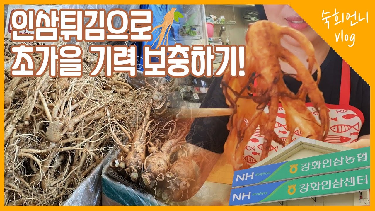 튀김으로 보양을~? 강화인삼농협, 인삼센터에서 인삼사서 튀김까지
