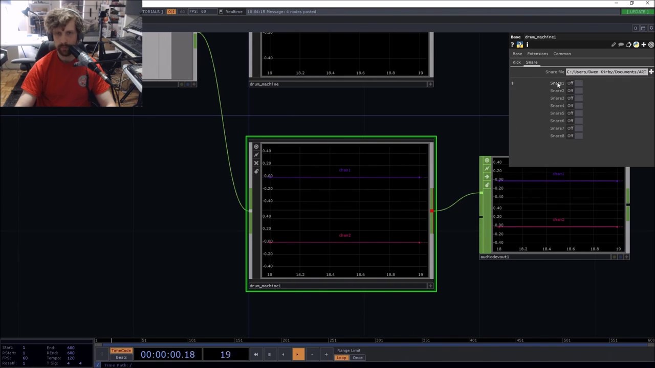 ELECTRONIC APE FRIENDS - Episode 2: Building a Simple Drum-Machine Component in TouchDesigner