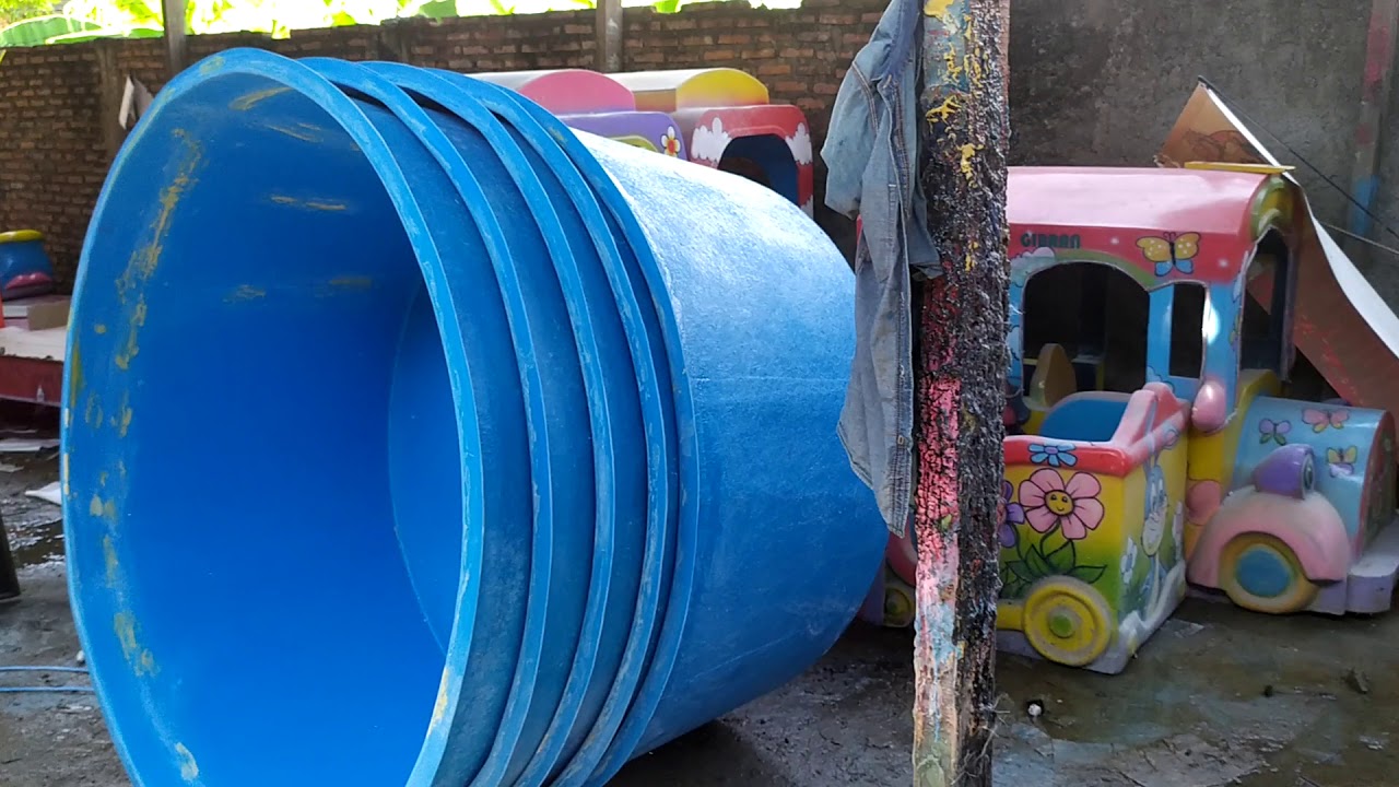 Pembuatan bak fiber bulat diameter 1,5m