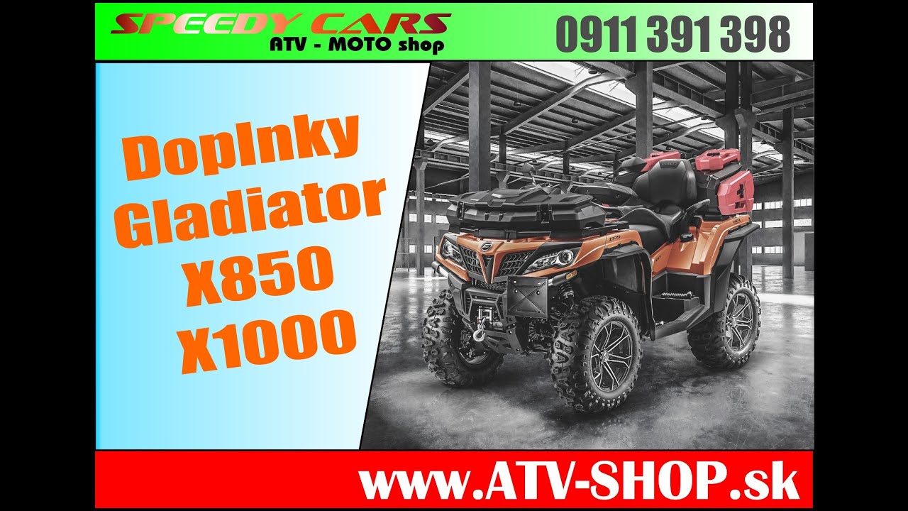 CFMOTO Gladiator X850 a X1000 - Doplnky a príslušentvo accessories atv cfmoto cforce 1000 850