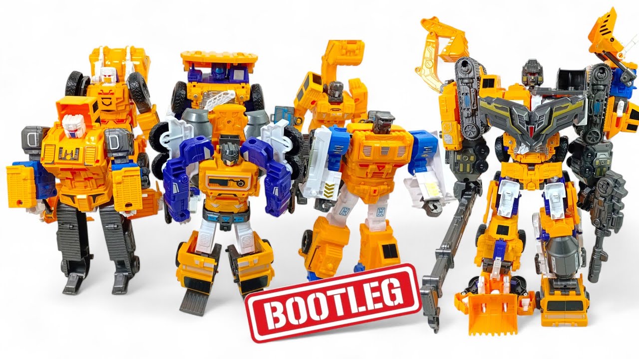 Transformers armando los 6 Constructicons del HUGE DEVASTATOR BOOTLEG de YuTeng Toys! | Victron