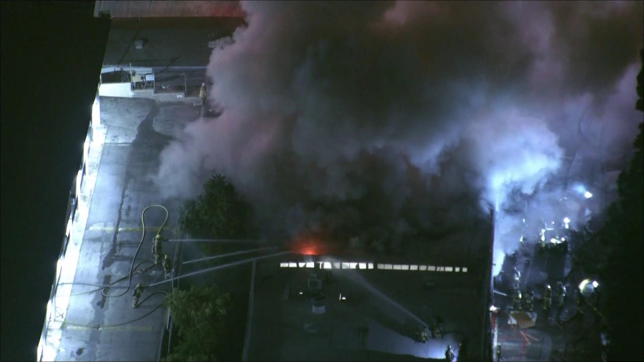 Live: Heavy fire, smoke from 2-alarm fire in Montebello