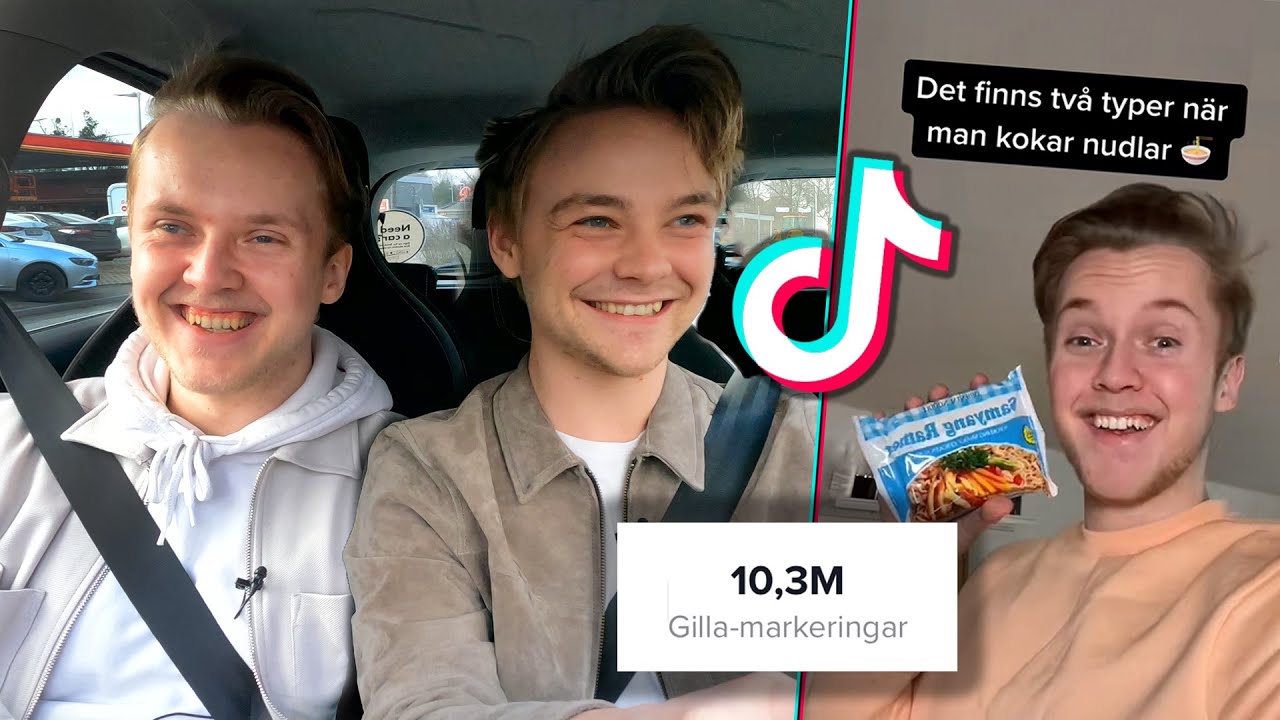 Reagerar på TikTok med Sveriges största TikTokare