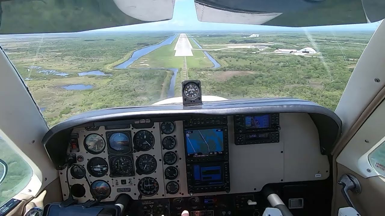 Space Shuttle Landing Facility Low Approach in the Beech Bonanza