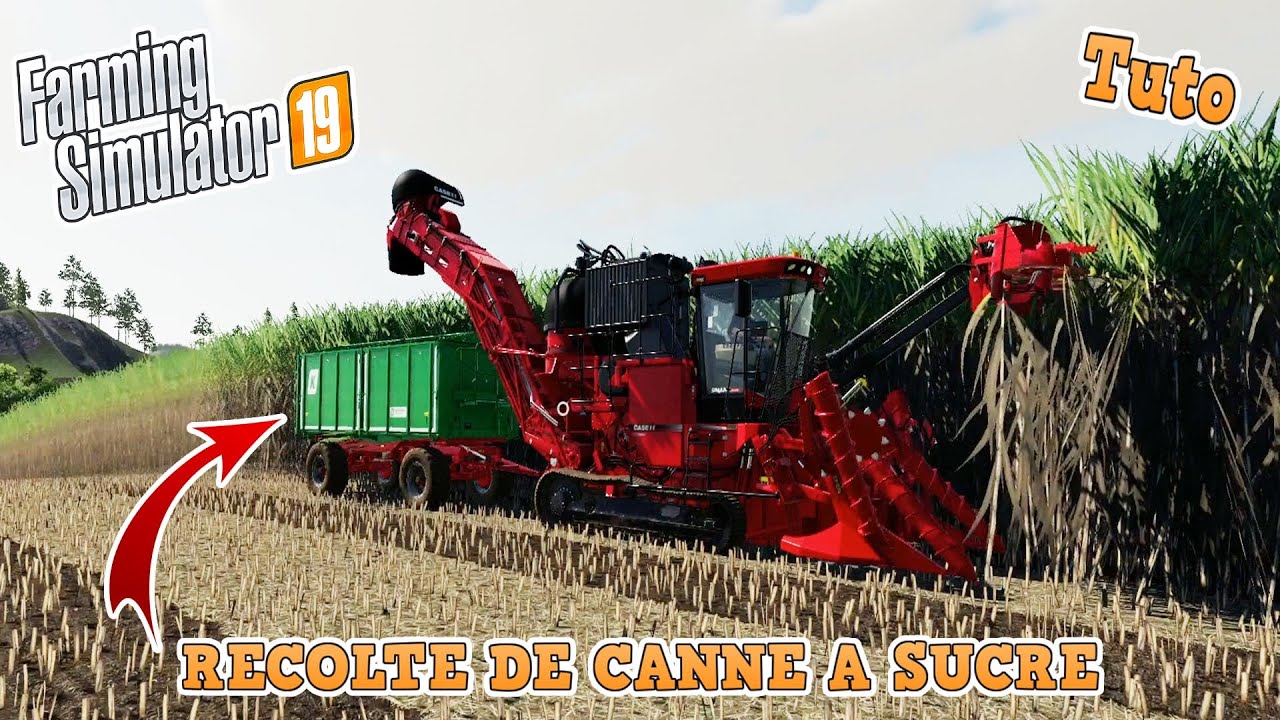 🚜[FR] (TUTO) FARMING SIMULATOR 19 RÉCOLTE DE LA CANNE A SUCRE