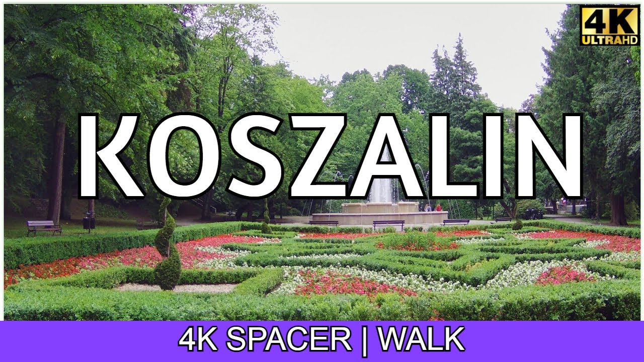 Koszalin - Poland, walking in Koszalin | 4K