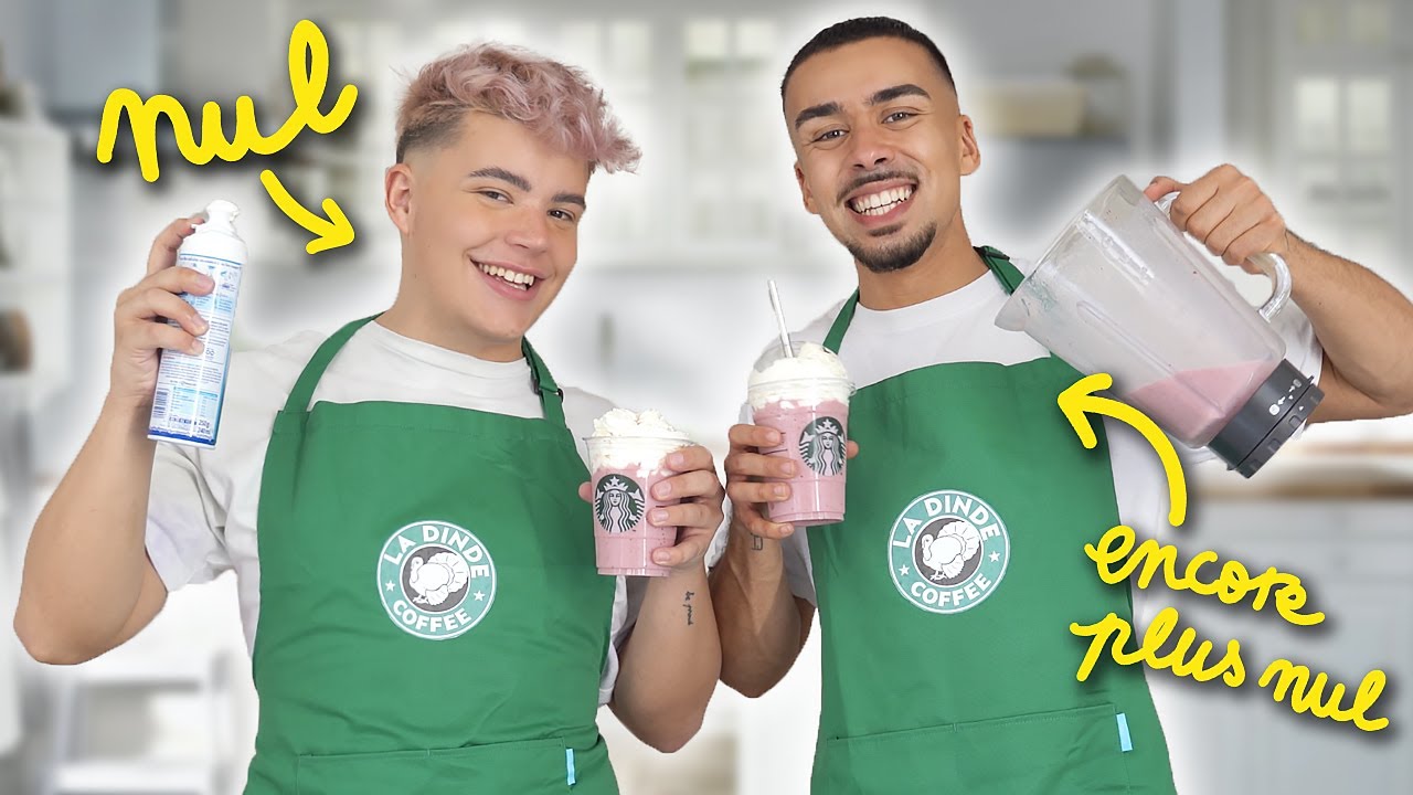 ON REPRODUIT LES BOISSONS STARBUCKS  (catastrophique)