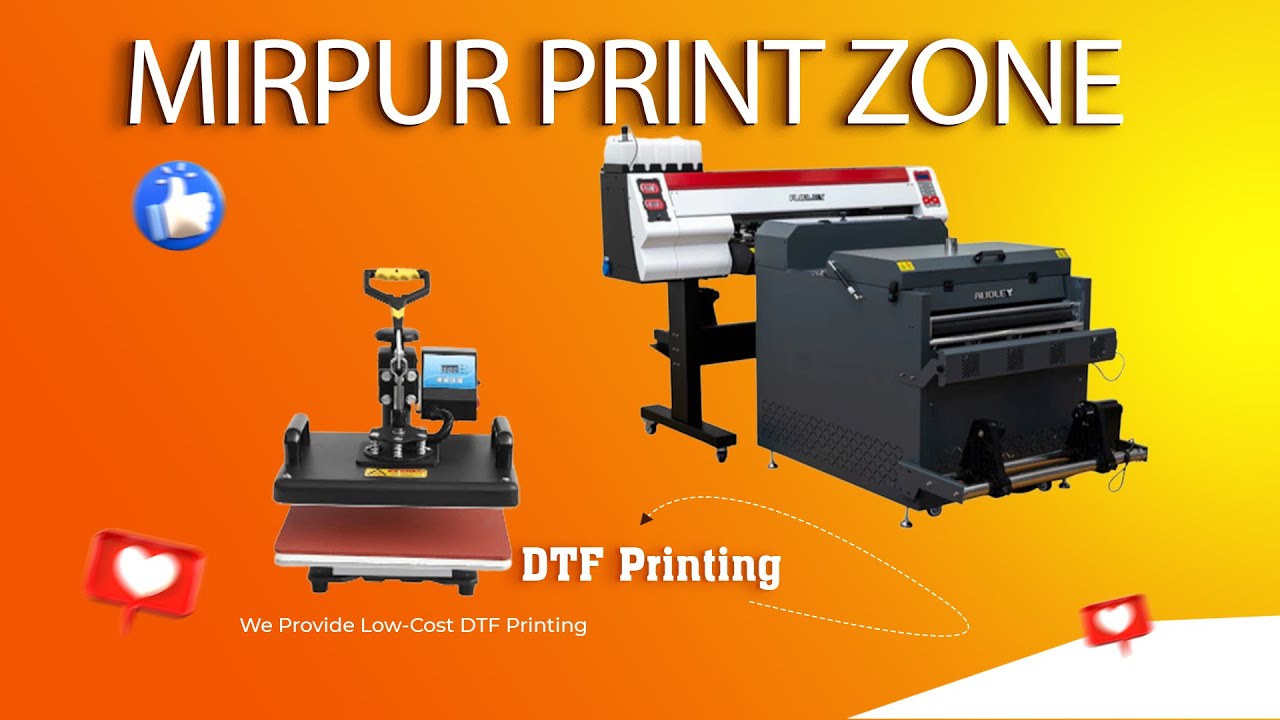 We Provide Low Cost DTF Printing | Best Quality | Premium Print -Mirpur Print Zone