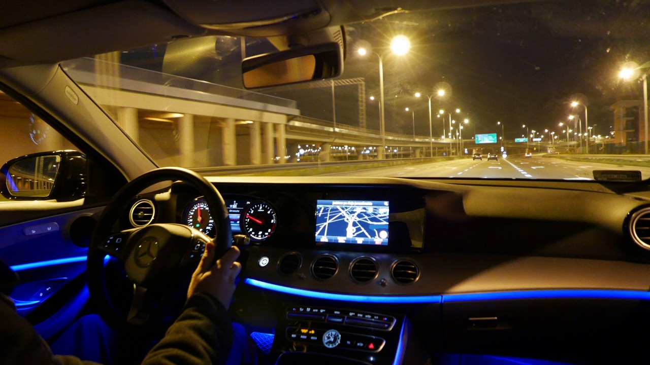 2017 2016 Mercedes-Benz E-Class W213 Night Driving 4K video Test Drive [Jazda Testowa] Próbna PL