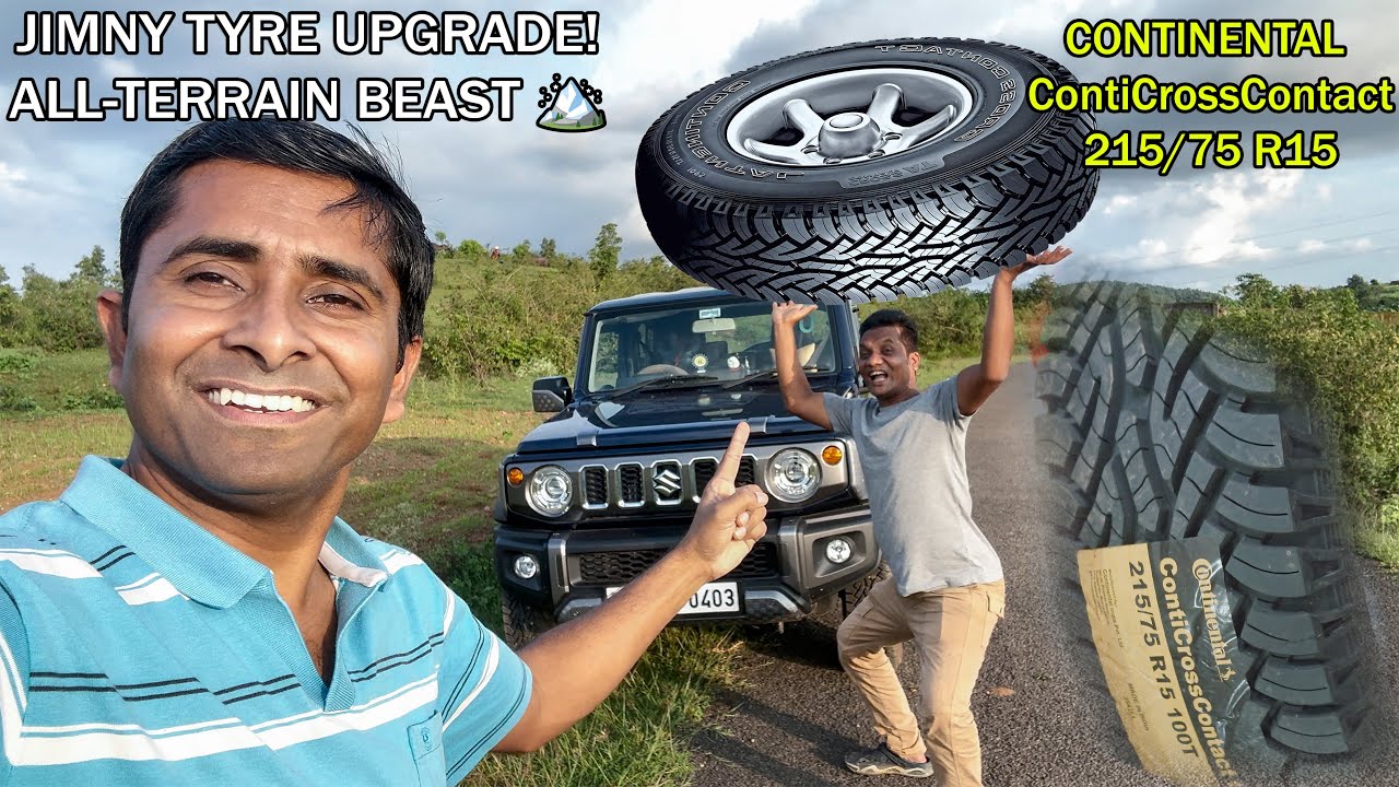 Jimny 2025 Tyre Upgrade | Best All Terrain 215/75R15 🚙 Continental ContiCrossContact | Off-Road Mod
