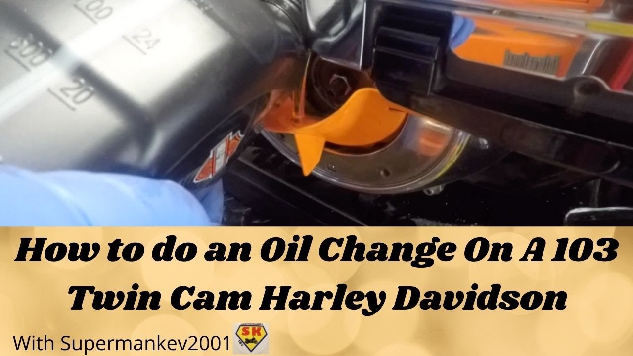 How to change oil on a 103 twin cam