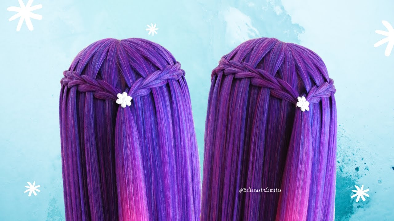Trenza de Cascada con Tejido Tijera/Trenza Tijera ✂😍 Scissor Waterfall Braid | Belleza sin Límites