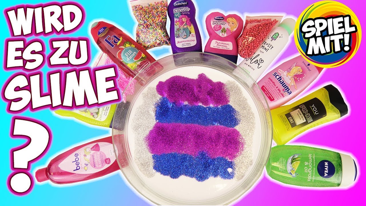 WIRD ES ZU SCHLEIM? Verschiedene Shampoo Sorten zu Slime mischen! Kaans verrücktes Experiment