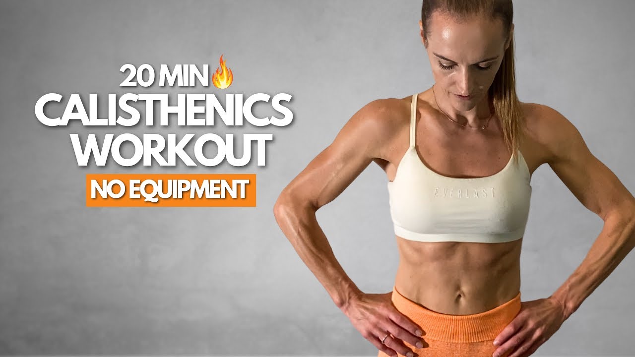 20 Min CALISTHENICS WORKOUT AT HOME - No Equipment | Burn Fat & Build Muscle