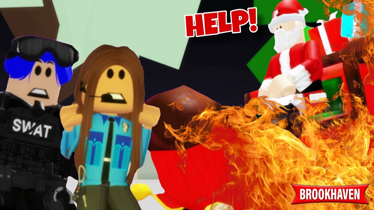 SANTA CRASHED IN BROOKHAVEN RP! 🔥