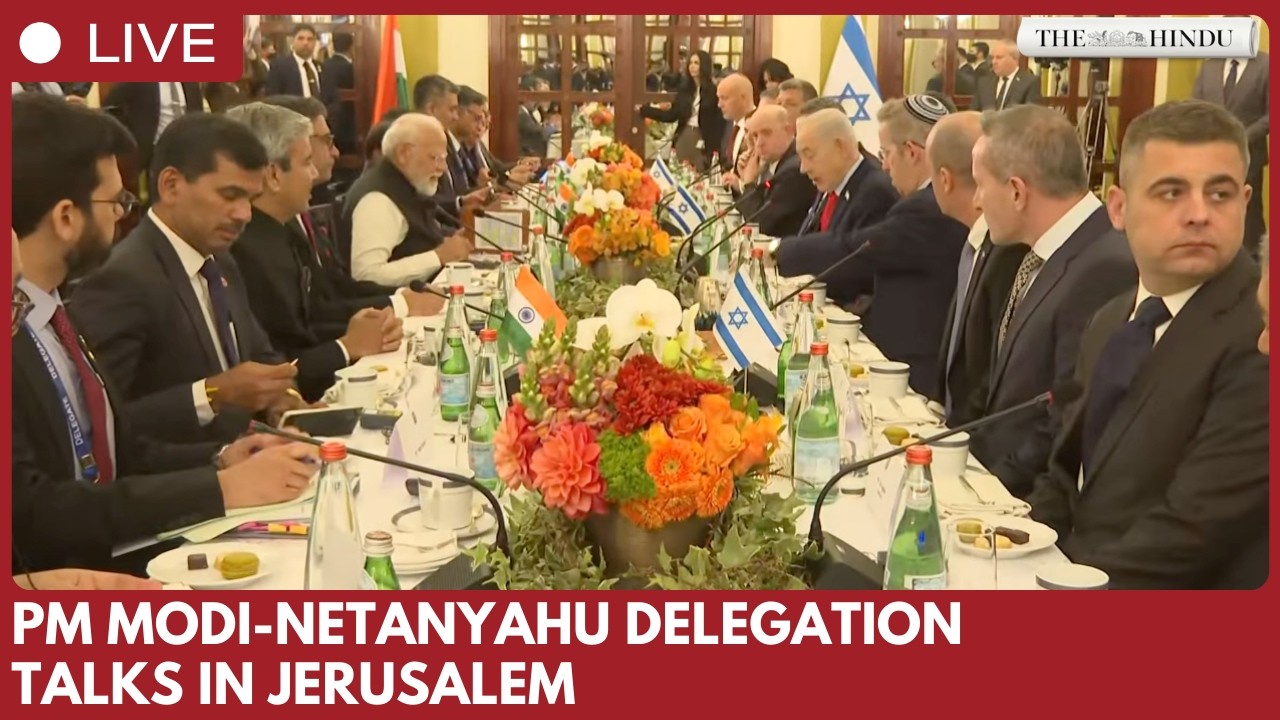 PM Narendra Modi holds delegation-level talks with Benjamin Netanyahu in Jerusalem