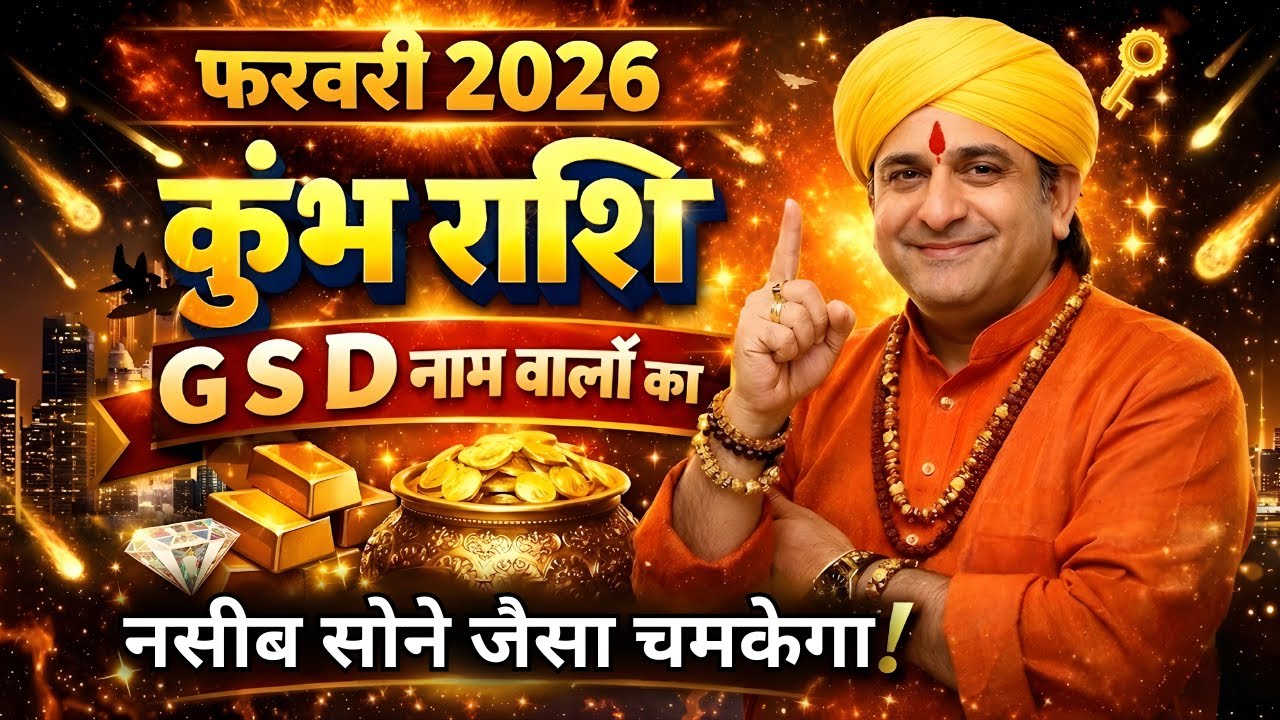 फरवरी 2026: कुंभ राशि: 'G', 'S', 'D' नाम वालों का नसीब सोने जैसा चमकेगा!
