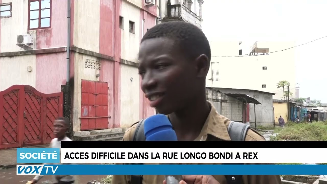 Accès difficile dans la rue Longo Bondi à Rex
