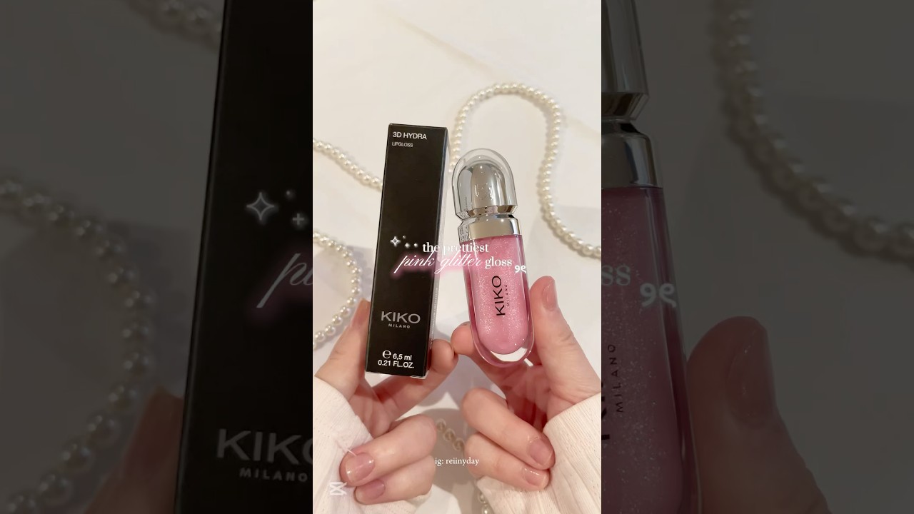 ⟢ princess pink gloss?! 🎀 | kiko milano 3d hydra lipgloss shade: 05 #makeup #lipgloss #kikomilano
