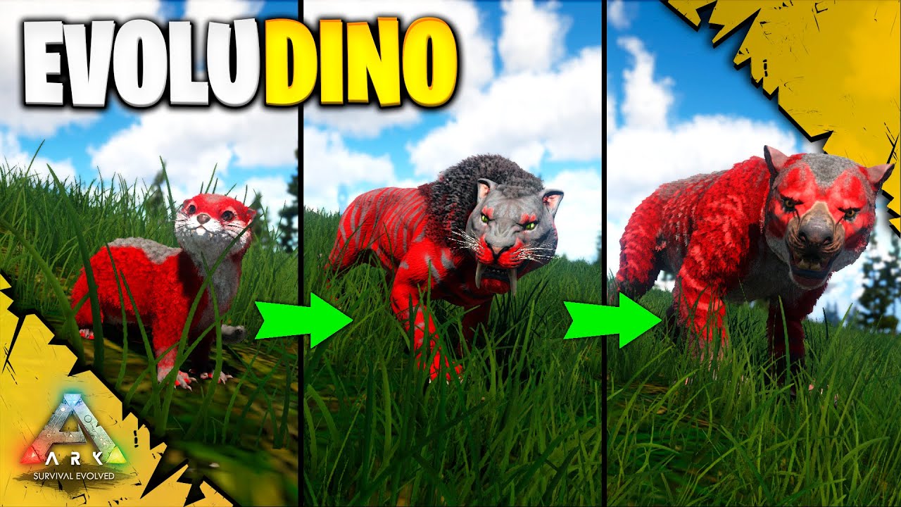 A EVOLUÇÃO DO THYLACOLEO | ARK SURVIVAL EVOLVED | EVOLUDINO