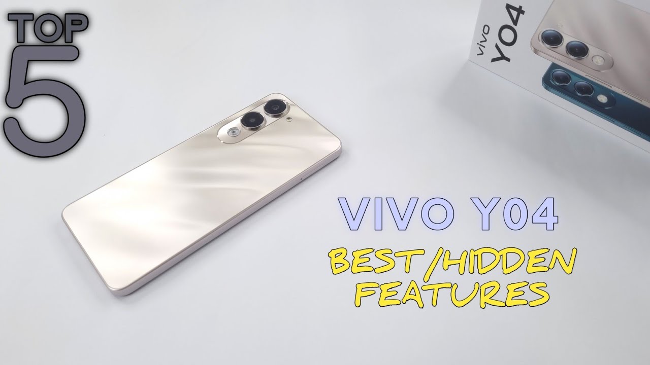 Vivo Y04 Top 5 Best/Hidden Features | Top5 Secret Tips Tricks Of Vivo Y04