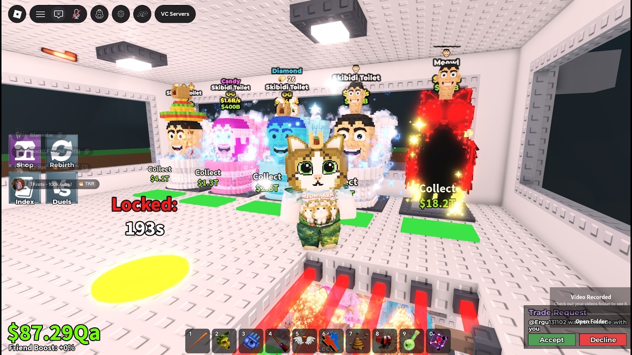 #shorts Trading In Steal A Brainrot Roblox !