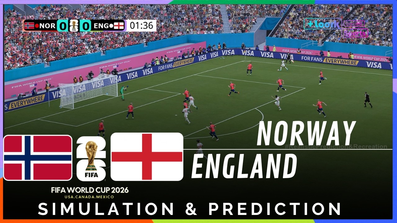 ✅ NORWAY vs ENGLAND 🇳🇴🏴󠁧󠁢󠁥󠁮󠁧󠁿 | FIFA WORLD CUP 2026 | Simulation Match
