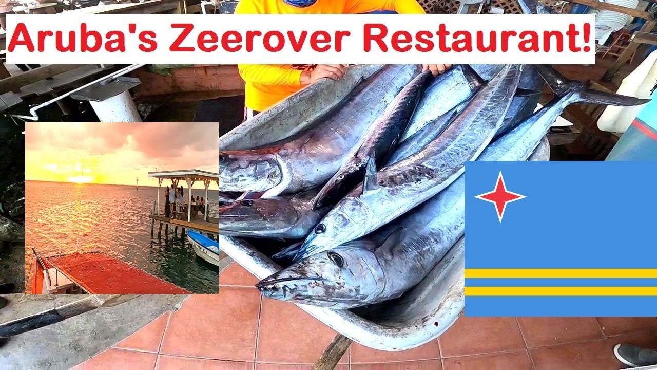 Aruba's famous Zeerover restaurant...touring this fantastic seafood eatery on the edge of the water!