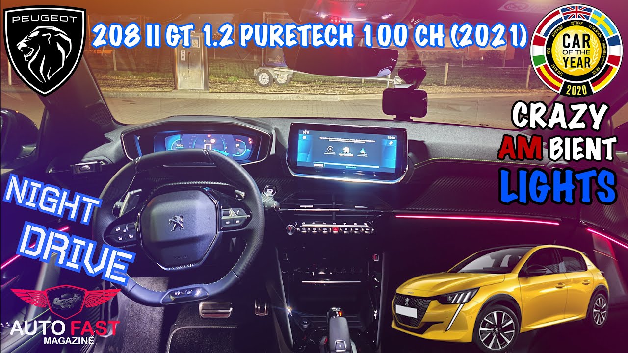 Peugeot 208 GT Line 2021 Night Drive POV
