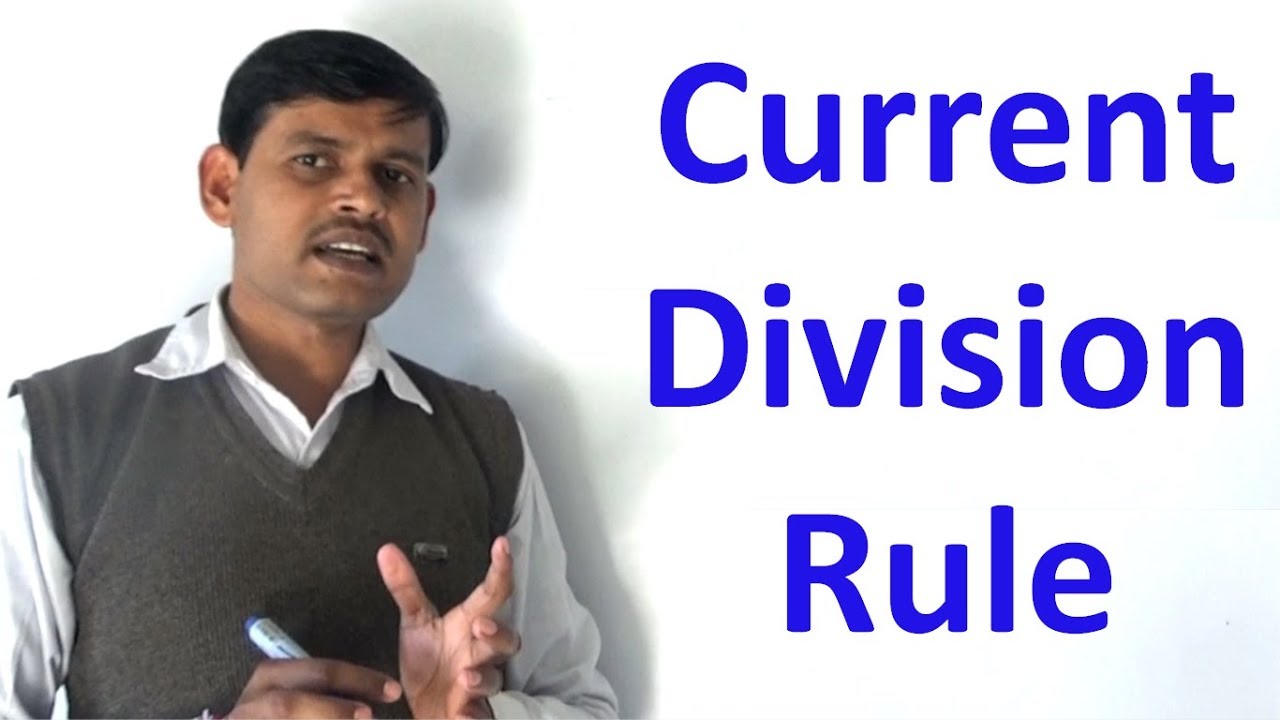 Current Division Rule in Electrical Circuit in Hindi || Current Divider Rule -