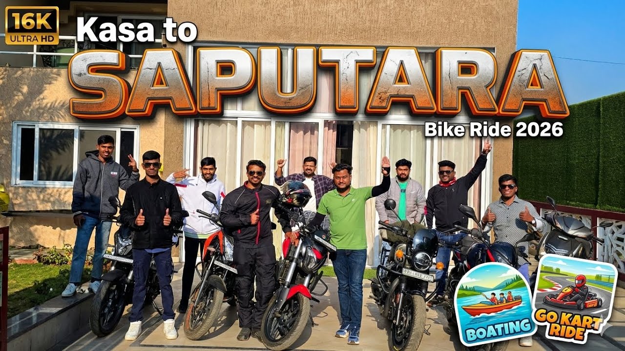 Kasa To Saputara Group Bike Ride 2026 Enjoy Boating 🛶 And Go Kart Ride Bahut Majja Kiya 🏍️🥰😍