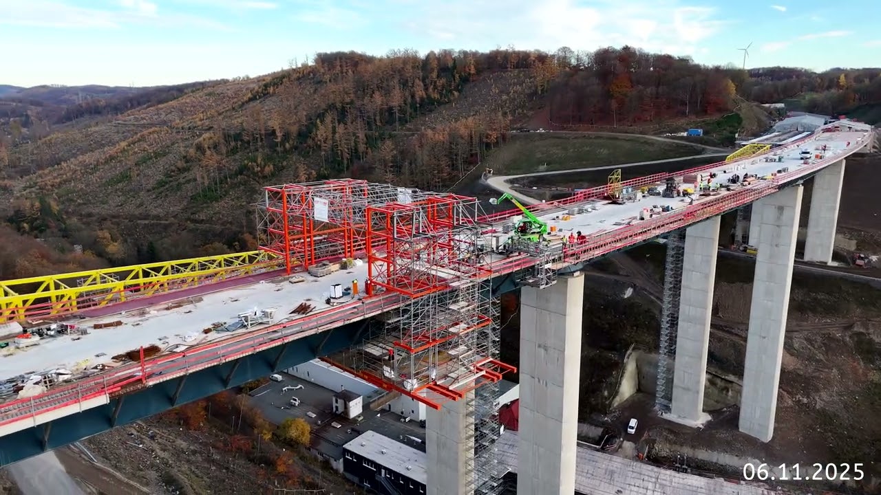Rahmedetalbrücke fortschrtitt November 2025 Teil 18 wie weit sind die eigentlich?