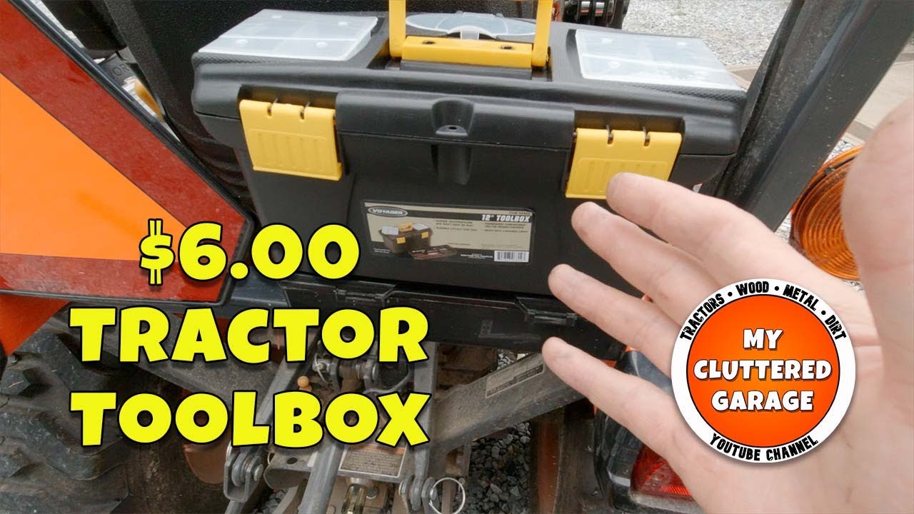 #69 Kubota B2601 Compact Tractor Toolbox Mod. $6.00 Harbor Freight Toolbox.