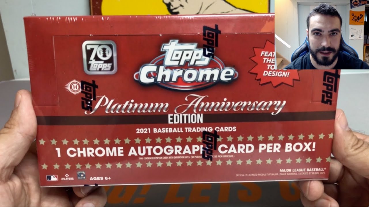 2021 Topps Chrome Platinum Anniversary Hobby Box - New Release!!!