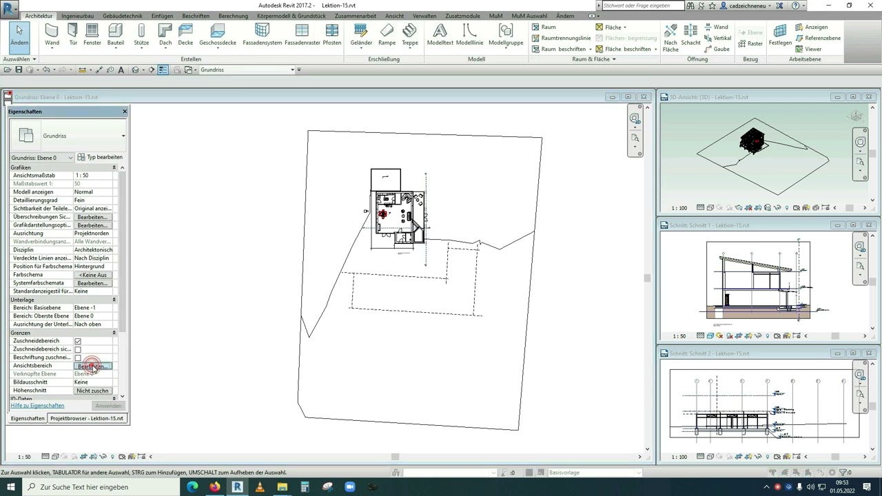 REVIT - Praktische Tipps: H&ouml;henpunkte f&uuml;r Vermessungsplan aktivieren