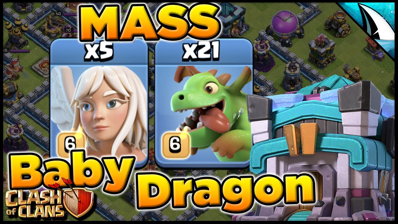 Mass Baby Dragon Attack Strategy at Town Hall 13! How is this possible? | Clash of Clans