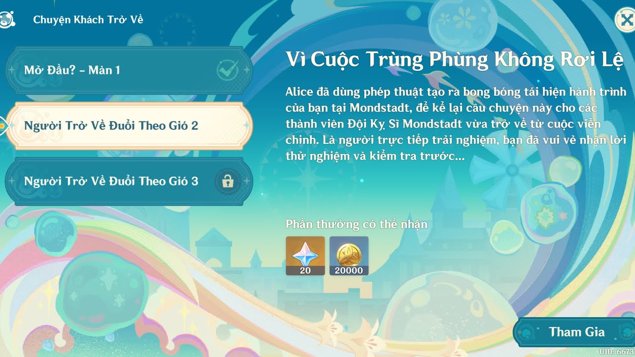 GENSHIN IMPACT 6.4: Alice Tái Hiện Ký Ức Mondstadt? | Người Trở Về Đuổi Theo Gió P2