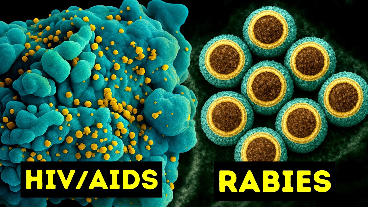Viruses Under Electron Microscope HD