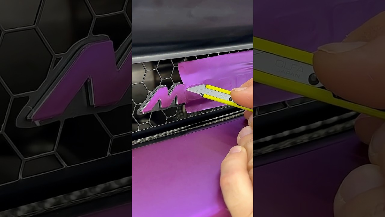 🏎️ McLaren Rear Badge Purple Chrome Makeover