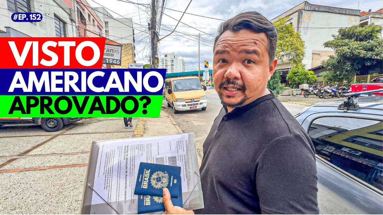 FOMOS pegar o nosso PASSAPORTE com o VISTO AMERICANO  #ep154
