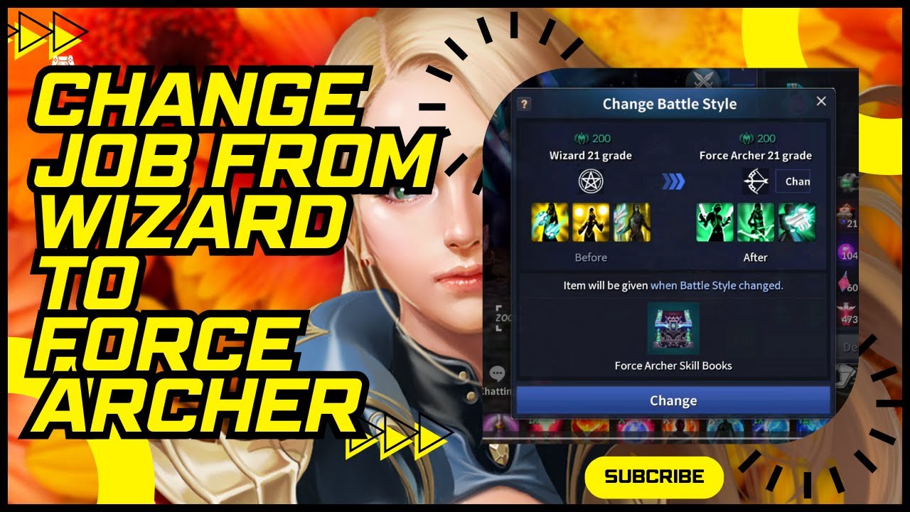 CABAL MOBILE - CHANGE CLASS FROM WIZARD TO FORCE ARCHER