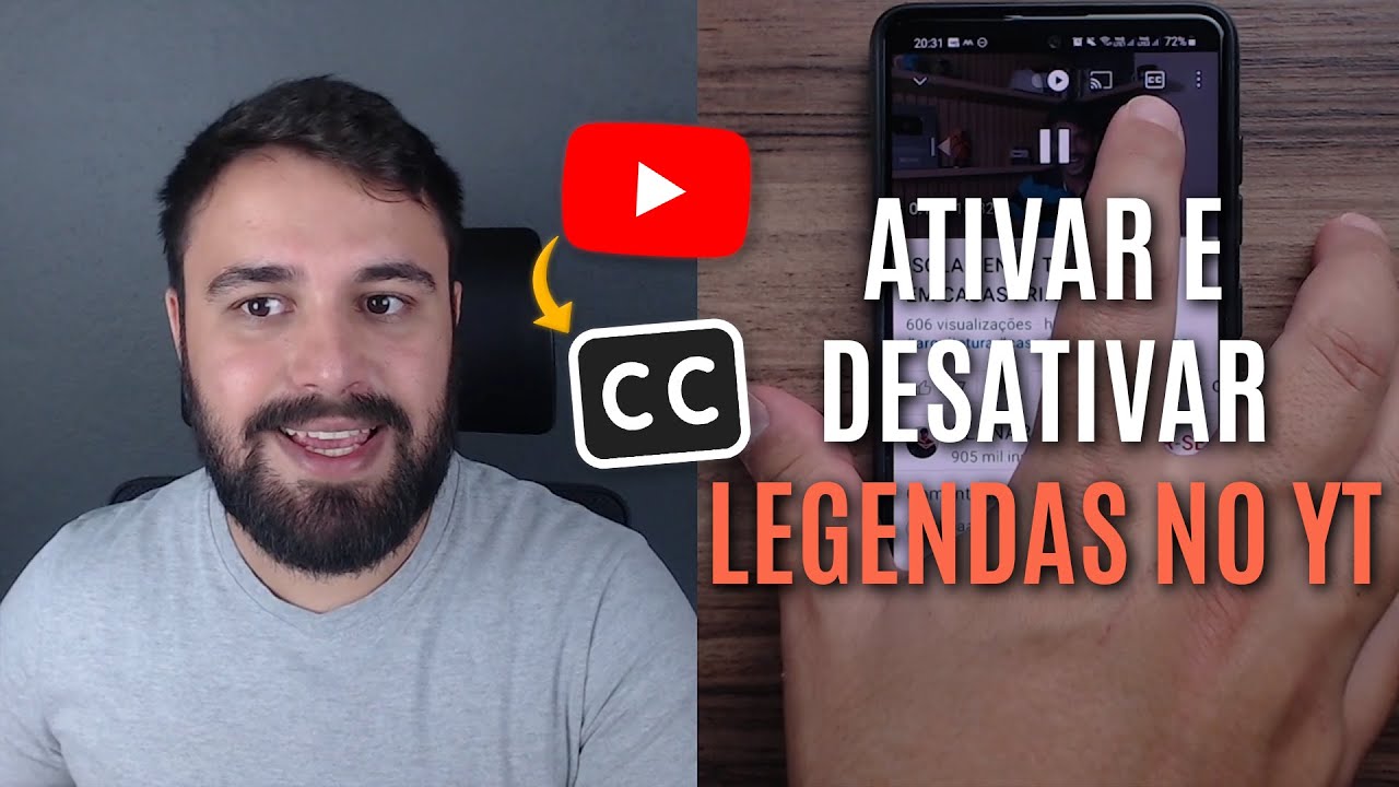 COMO ATIVAR E DESATIVAR A LEGENDA DOS V&Iacute;DEOS NO YOUTUBE
