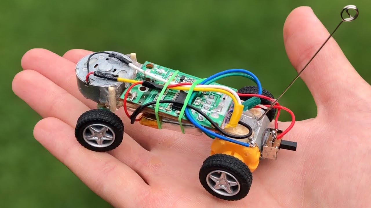 How to Make a Micro RC Car (Powerful Car) - Amazing Toy