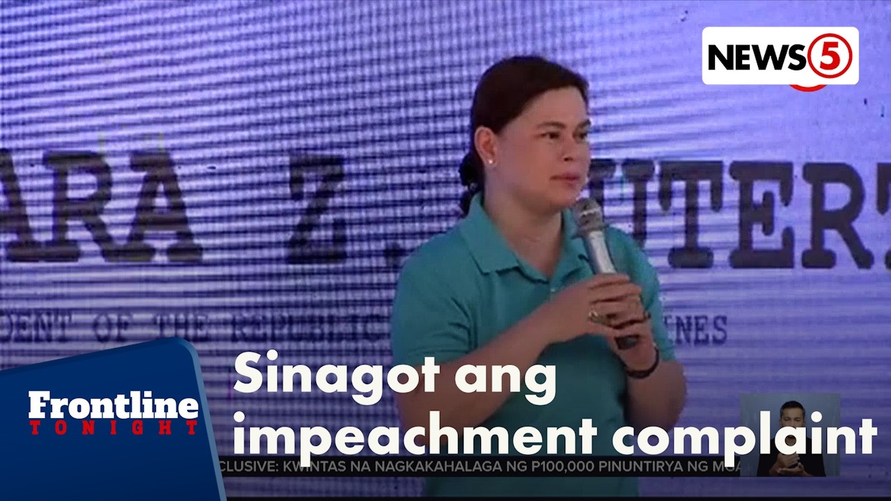 Vice Pres. Sara Duterte, humiling na ibasura ang impeachment complaints laban sa kanya