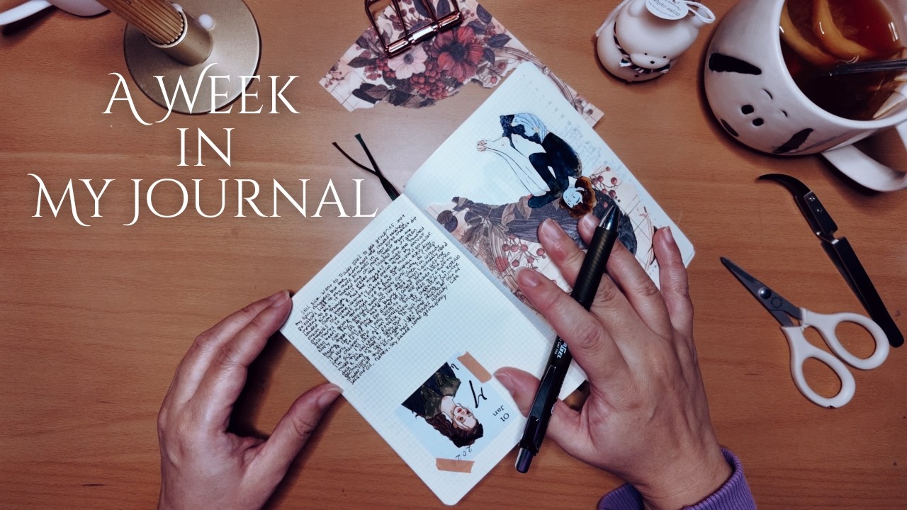 A Week in My Journal | decorating my midori hibino daily journal