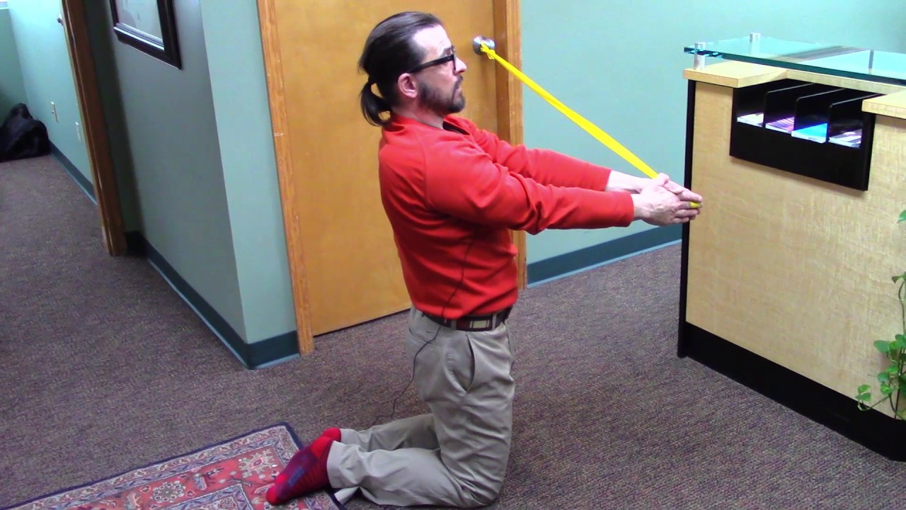 Theraband Activation Stretch For Back Pain - Chiropractor, Portland, OR 97239