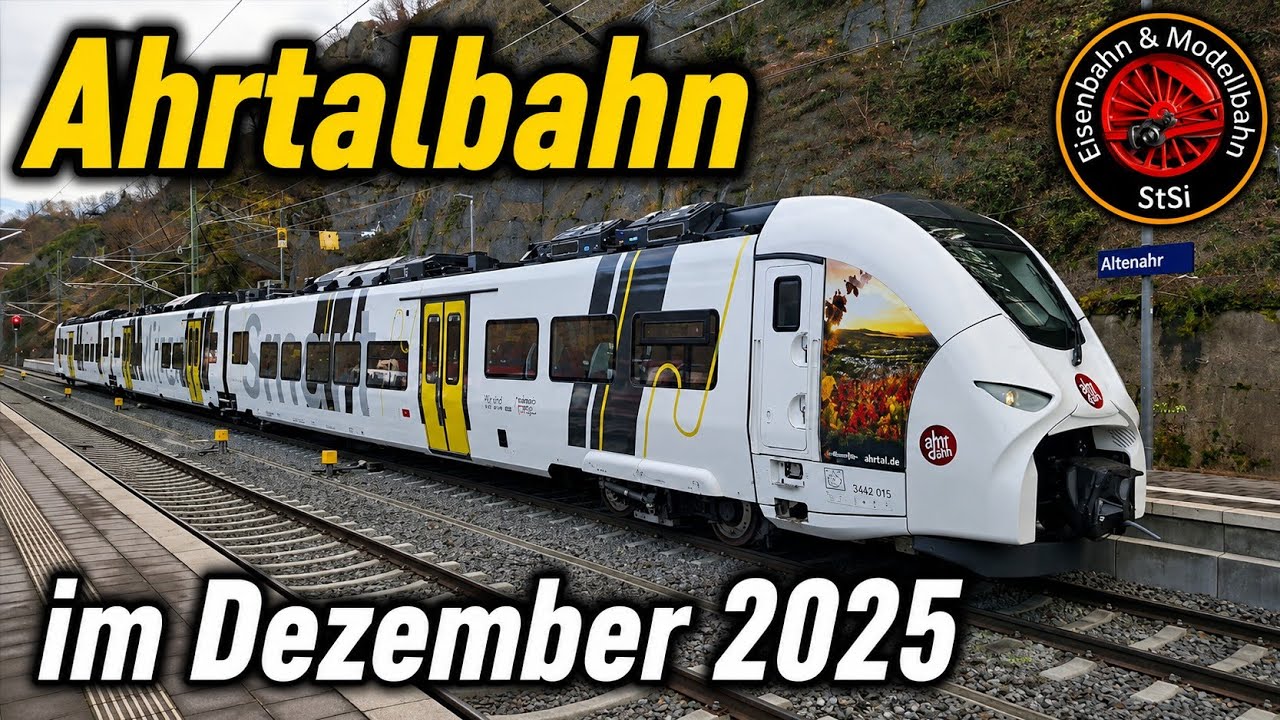 Bahnverkehr auf der Ahrtalbahn (Dezember 2025)