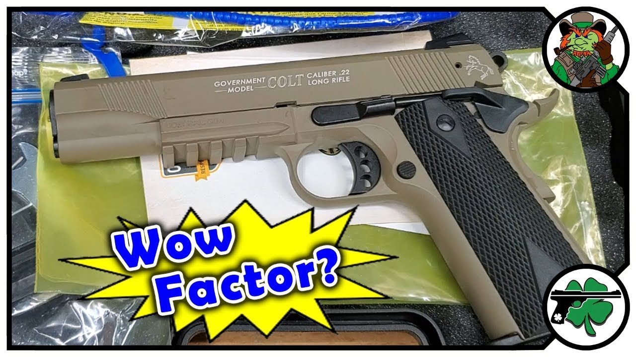 Первые впечатления от рельсового пистолета COLT 1911A1 22LR