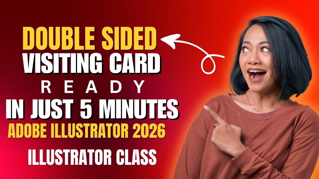 Double sided Visiting Card with Illustrator #AdobeIllustrator#VisitingCardDesign#BusinessCard